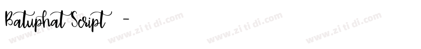 Batuphat Script商字体转换